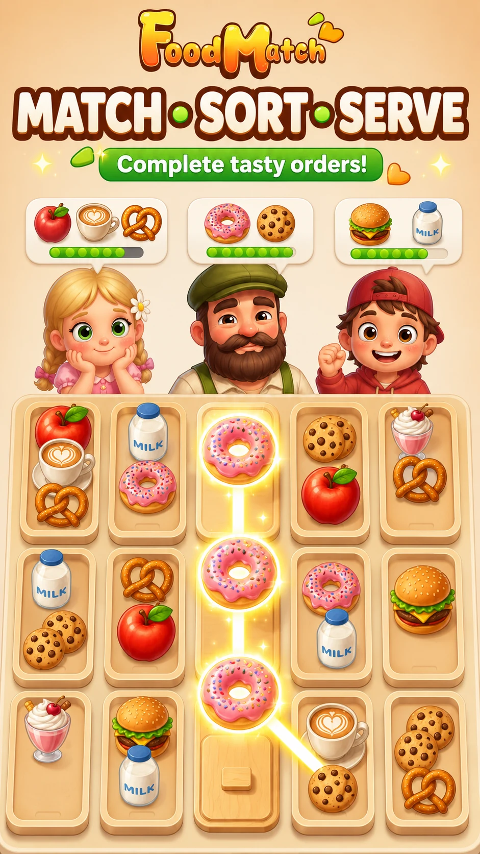 Food Match: Tray Serve screenshot