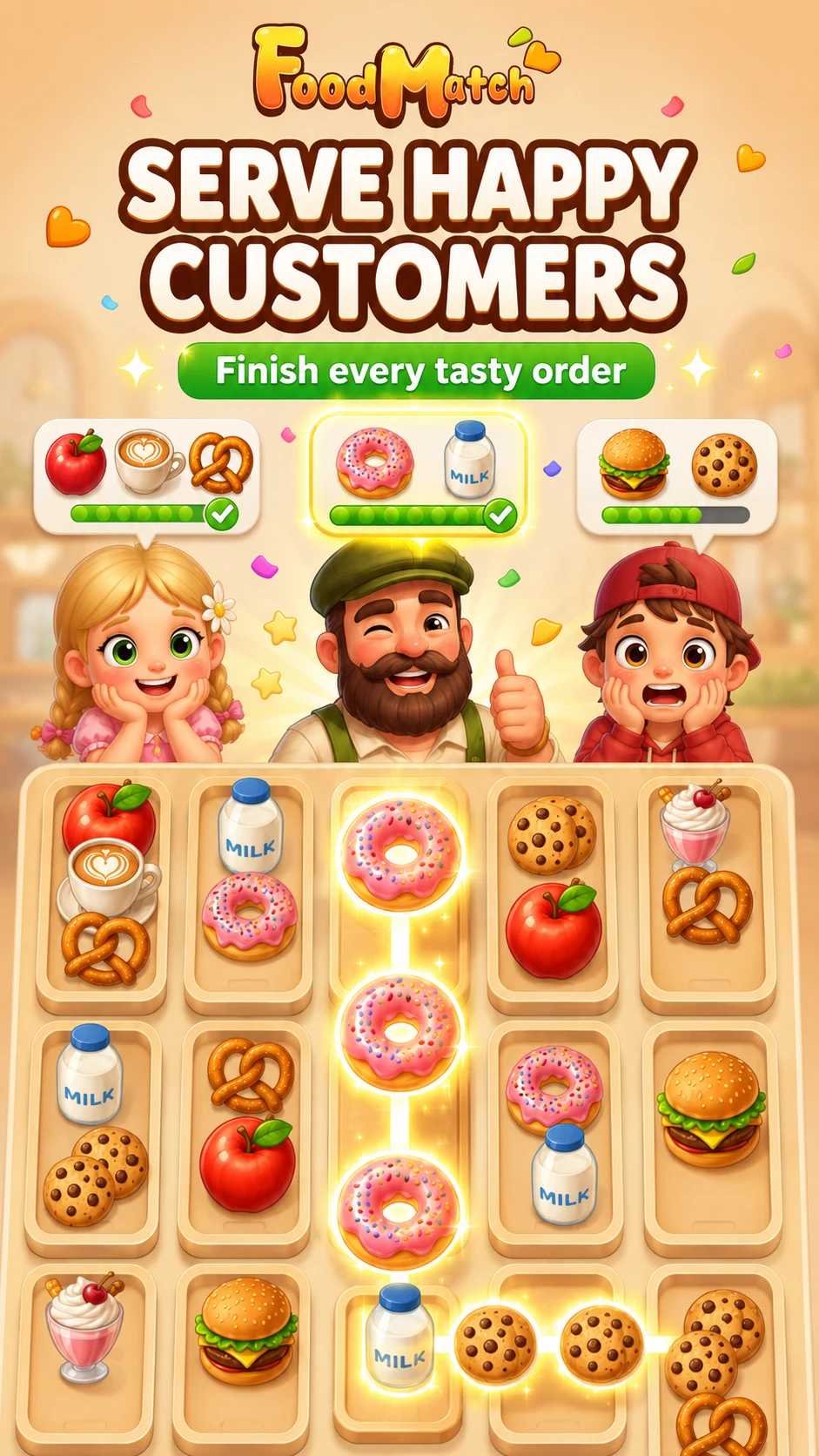 Food Match: Tray Serve screenshot